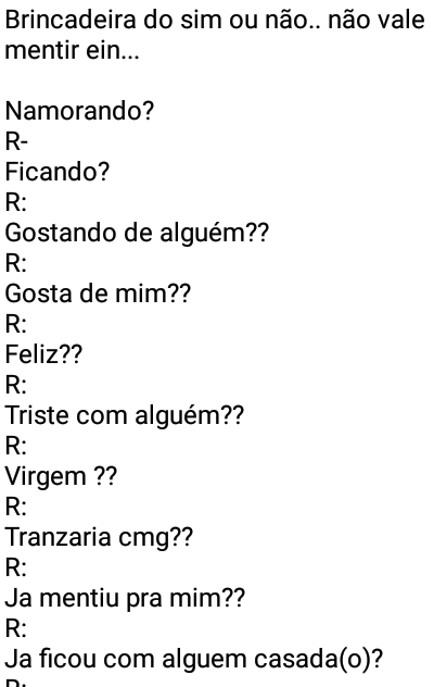 Featured image of post Perguntas Pesadas Se o t dio estiver te consumindo ou se voc n o tiver nada de interessante para fazer nessa vida zzzzz