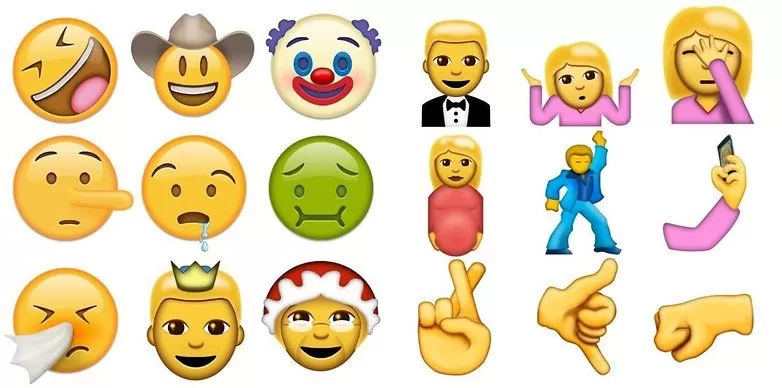 72 novos emojis!!!. O unicode aprovou o lançamento de 72 novos emojis, confira alguns deles....