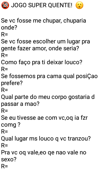 perguntas picantes para responder - Pesquisa Google