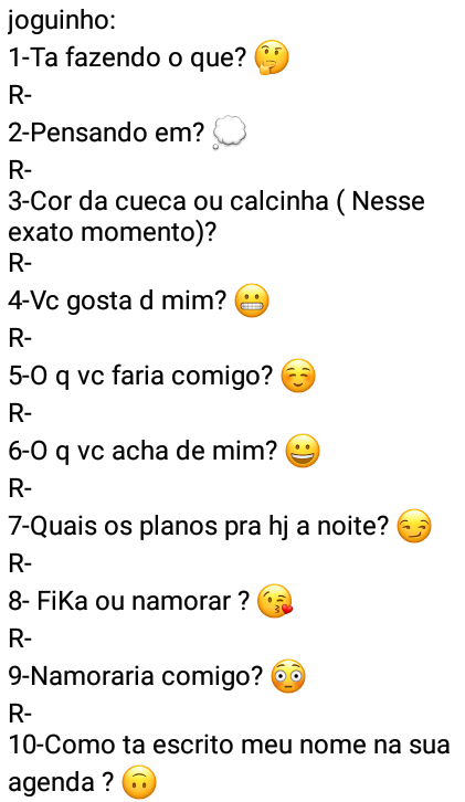 Joguinho que tá rolando no whatsapp 