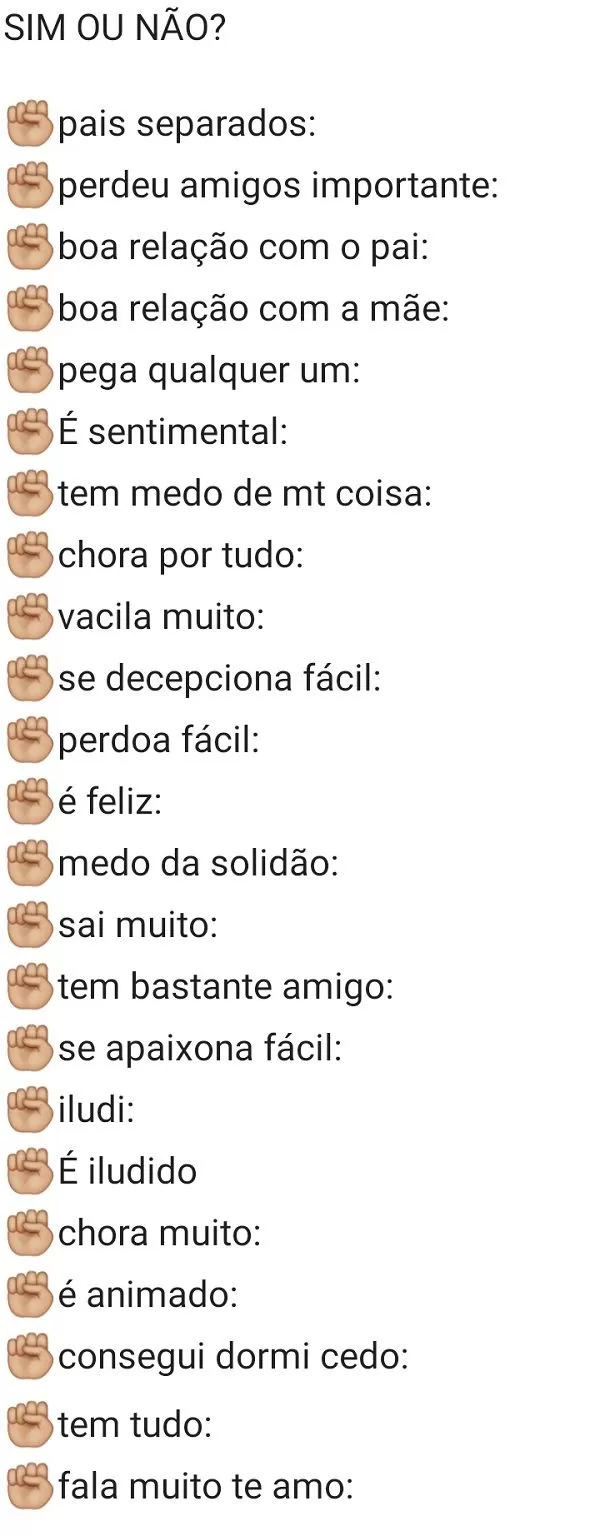 Bio - Sim ou Não?. Nova bio de perguntas para enviar para seus contatos e se divertir muito!.