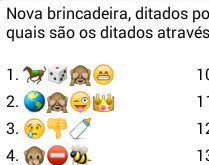 Brincadeira dos ditados populares. Descubra quais são os ditados através dos desenhos....