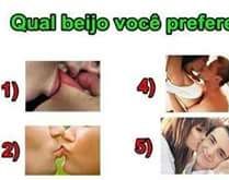 Qual beijo você prefere?. Qual você prefere?.