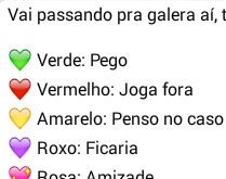 Qual cor você me daria. Escolha um coração ou uma cor e me mande... qual cor você me daria nessa brincadeira?.