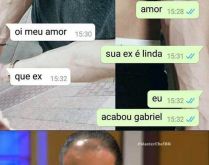 Amor, sua ex é linda. Mulher esperta na hora de terminar o relacionamento, solta uma bomba na mão do namorado.