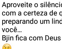 Aproveite o silencio da noite.... Mensagem carinhosa de boa noite para mandar aos amigos.