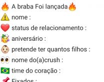 Bio - A braba foi lançada. Nova biografia, a braba foi lançada, confira!.