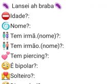 Bio - Lancei a braba. Nova biografia, lancei a braba, confira!.