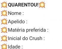Bio - Quarentou. Nova biografia - Quarentou, se divirta com seus contatos nessa quarentena..