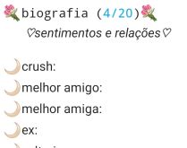 Biografia 4/20 - Sentimentos e.... Biografia sobre sentimentos e relações.