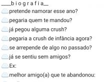 Bio - _biografia_. Nova biografia pra bombar com seus contatos..
