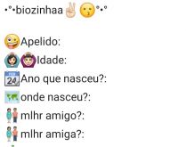 Bio - Biozinha. Nova biografia, uma biozinha para mandar para seus contatos e se divertir muuuiito.