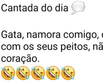 Cantada do dia. Gata, namora comigo que eu brinco....