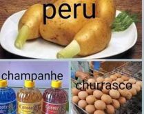 Ceia de natal. Com o preço da carne em alta, é preciso improvisar... mas nunca deixar de ter uma boa ceia de natal!.