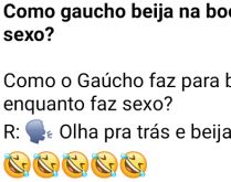 Como gaúcho beija na boca dur.... Dizem que gaúcho beija na boca durante o sexo olhando pra....