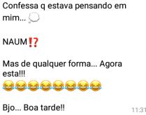 Confessa que estava pensando e.... Não!? Mas de qualquer forma, agora está!.