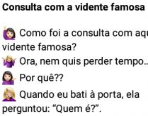 Consulta com a vidente famosa. Mulher desconfiada procura vidente para consulta mas pra sua surpresa....
