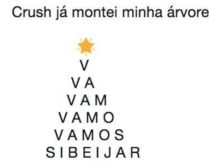Crush, já montei minha árvor.... Crush, já montei minha árvore de natal: Vamos se beijar?.