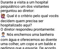 O teste da banheiro no hospita.... Garotão se achando esperto, foi lá fazer perguntas ao presidente do hospital... confira!.