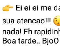 Ei, ei, ei... me dá só um po.... ...prometo que não vai demorar nada! É rapidinho....