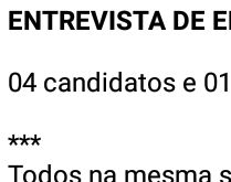 Entrevista de emprego. 3 candidatos à vaga, são interrogados sobre qual é a coisa mais rápida do mundo....