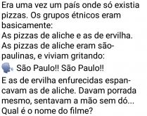 Aliche no país das más ervilhas. Era uma vez um país onde só existiam pizzas....
