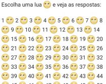 Escolha uma lua e veja as resp.... Escolha uma lua e veja as respostas da brincadeira..