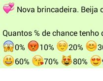 Beija ou não beija?. E ai? Tenho chance de te beijar?.
