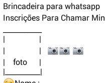 Inscrições para chamar minha.... Inscrições abertas para chamar minha mãe de sogra ;).