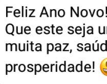 Que este seja um ano repleto d.... ...saúde, amor, sucesso e prosperidade, Feliz ano Novo!.