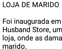Loja de maridos e loja de esposa. As diferenças entre os interesses dos homens e das mulheres... muito engraçado kkkk.