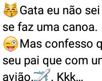 Eu não sei com quantos paus s.... Uma cantada bem sem-vergonha para a garotada.