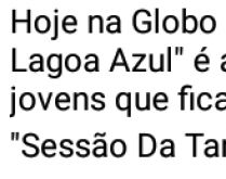 Hoje na Globo o filme.... Hoje, na sessão da tarde: O filme De Volta à Lagoa Azul.