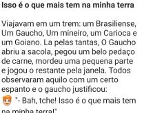 Isso é o que mais tem na minh.... Um brasiliense, um gaúcho, um mineiro, um carioca e um goiano estavam conversando, quando um abre a sacola....