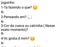 Joguinho que tá rolando no wh.... Mais uma brincadeira para enviar para seus contatos....