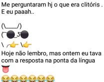 Aí pah: Clitóris. Me perguntaram hoje o que era clitóris....