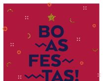 Boas festas. Feliz ano novo, boas festas!!!.