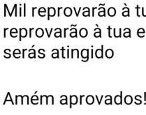 Mil reprovarão à tua direita.... Mil reprovarão à tua direita e dez mil reprovarão à tua esquerda.