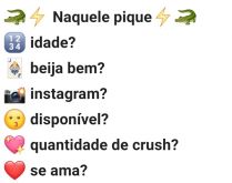 Bio - Naquele pique!. Nova bio: Naquele pique!.