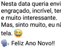Nesta data queria te enviar al.... Nesta data queria te enviar algo engraçado, incrível, terno, sexy, doce e muito interessante....