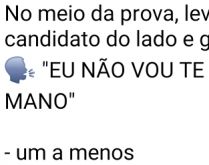 Menos um candidato na prova do.... Como eliminar um candidato da prova do ENEM.