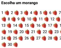 Escolha um morango. Nova brincadeira para whatsapp: Escolha um morango e se divirta com as respostas!.