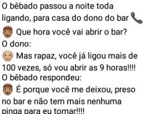 Tá chovendo pra burro aqui fora. Beber demais causa muitos transtorno, por isso, beba com moderação!.