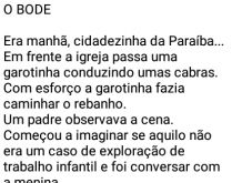 O Bode. Era manhã, cidadezinha da Paraíba....