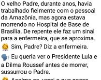 O último pedido do padre. O velho padre havia trabalhado fielmente durante anos na Amazônia....
