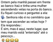 Acendendo velas na porta do banco. Ontém pela manhã passei em frente ao banco e tinha uma mulher acendendo velas na porta do banco....