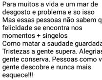 Para muitos a vida é um mar d.... E problema, só iso, mas essas pessoas não sabem....