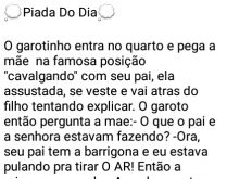 A empregada assopra tudo de vo.... O garotinho entra no quarto e pega a mãe na famosa posição....
