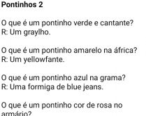 Pontinhos 2. Sabe o que é um pontinho rosa no palco? Ou um pontinho vermelho na parede? Confira as respostas nessa postagem....