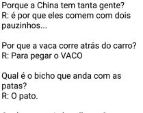 Charadas engraçadas. Saiba qual é a cor mais barulhenta, o que é o cheiro verde, qual é o fim da picada, etc... confira..